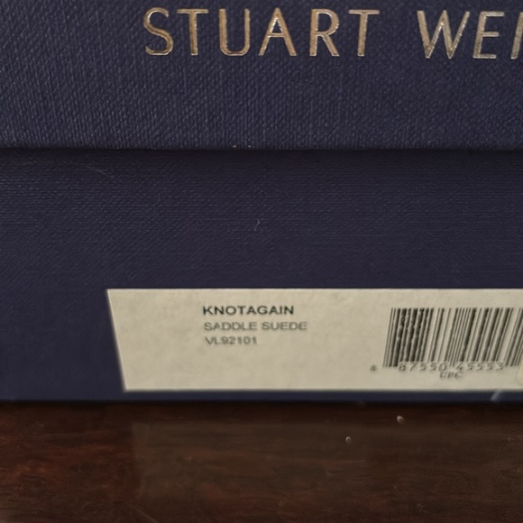 Stuart Weitzman Knot Again Brown Suede Sandals 8.5 - Picture 5 of 5